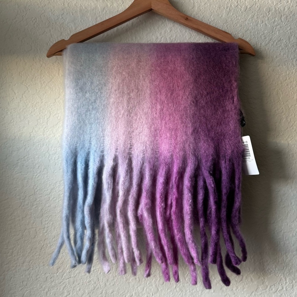 New with tags TORRID Fringe Scarf  Purple. - Picture 9 of 11